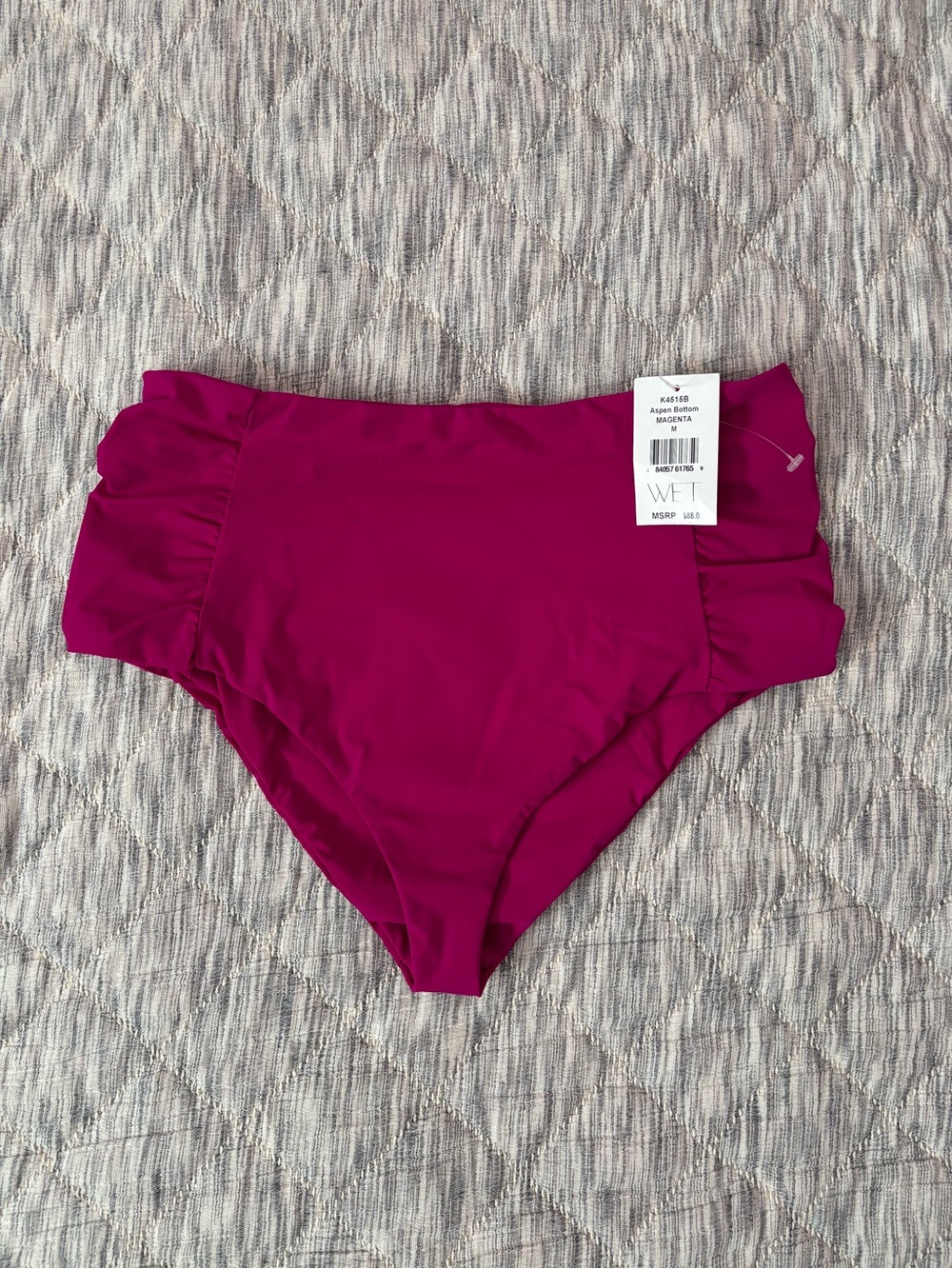 NWT WET Aspen Bikini Bottom In Magenta Sz Medium | Women Bikini Bottom -